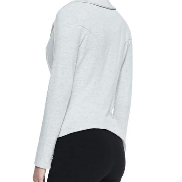 Helmut Lang Villonous Asymmetrical Light Gray Biker Jacket Size M - Picture 2 of 15